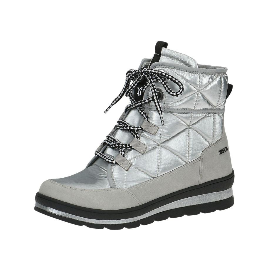 Caprice CAPRICE Veterlaarsjes grijs / zwart / zilver -