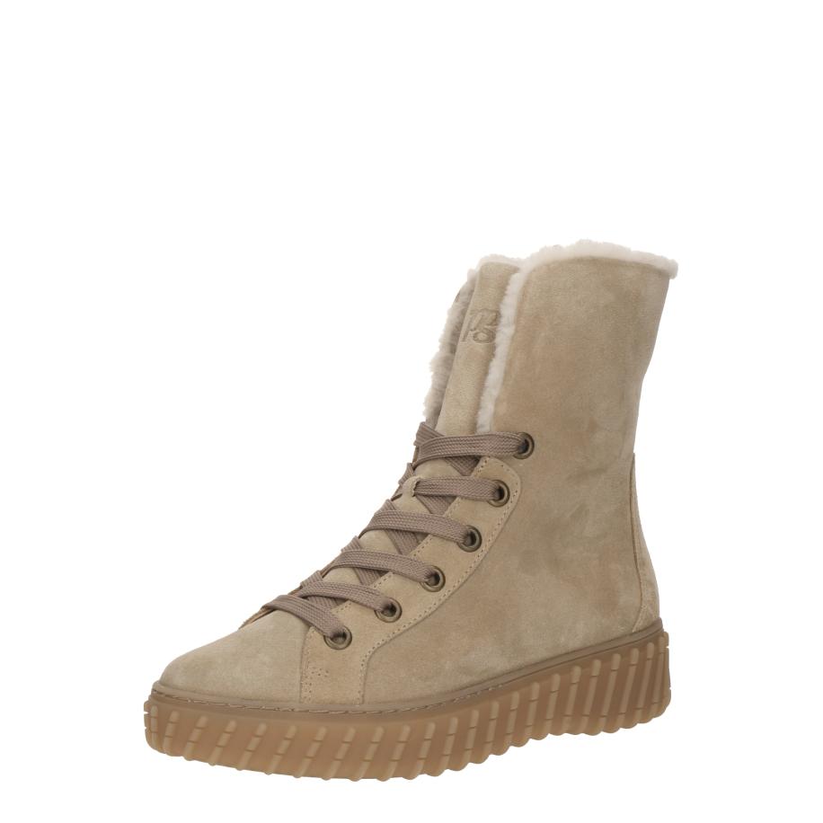 Paul Green Paul Green Veterlaarsjes taupe / offwhite -