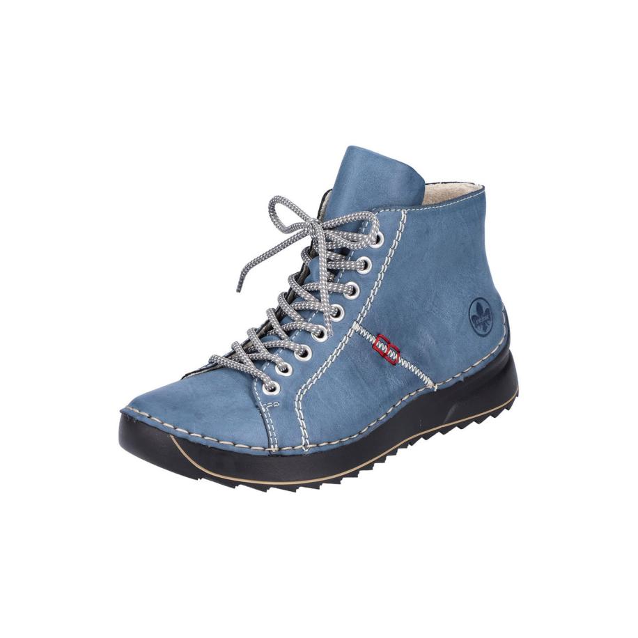 Rieker Rieker Veterlaarsjes blauw / rood / wit Wit