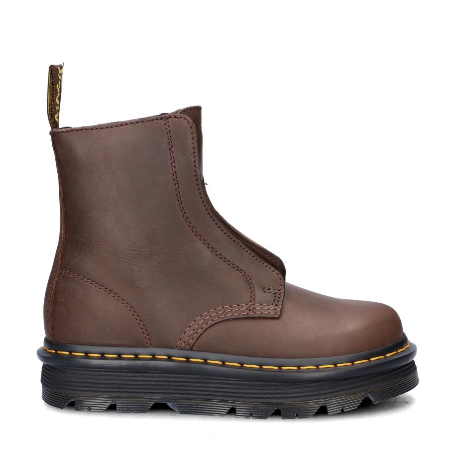 Dr. Martens ZebZag Laceless veterboots Bruin 497236 Bruin