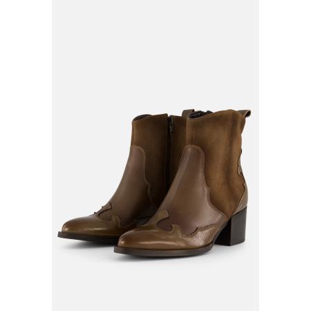 Linea Zeta Cowboylaarzen taupe Leer