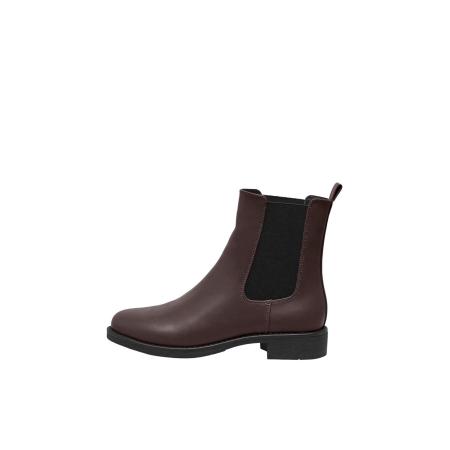Only ONLY Chelsea boots ONLBibi chocoladebruin / zwart