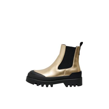 Only ONLY Chelsea boots ONLBUZZ-2 goud / zwart