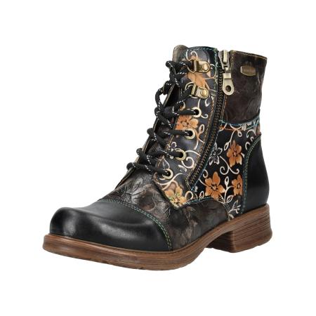 Laura Vita Laura Vita Veterlaarsjes brons / geel / zwart