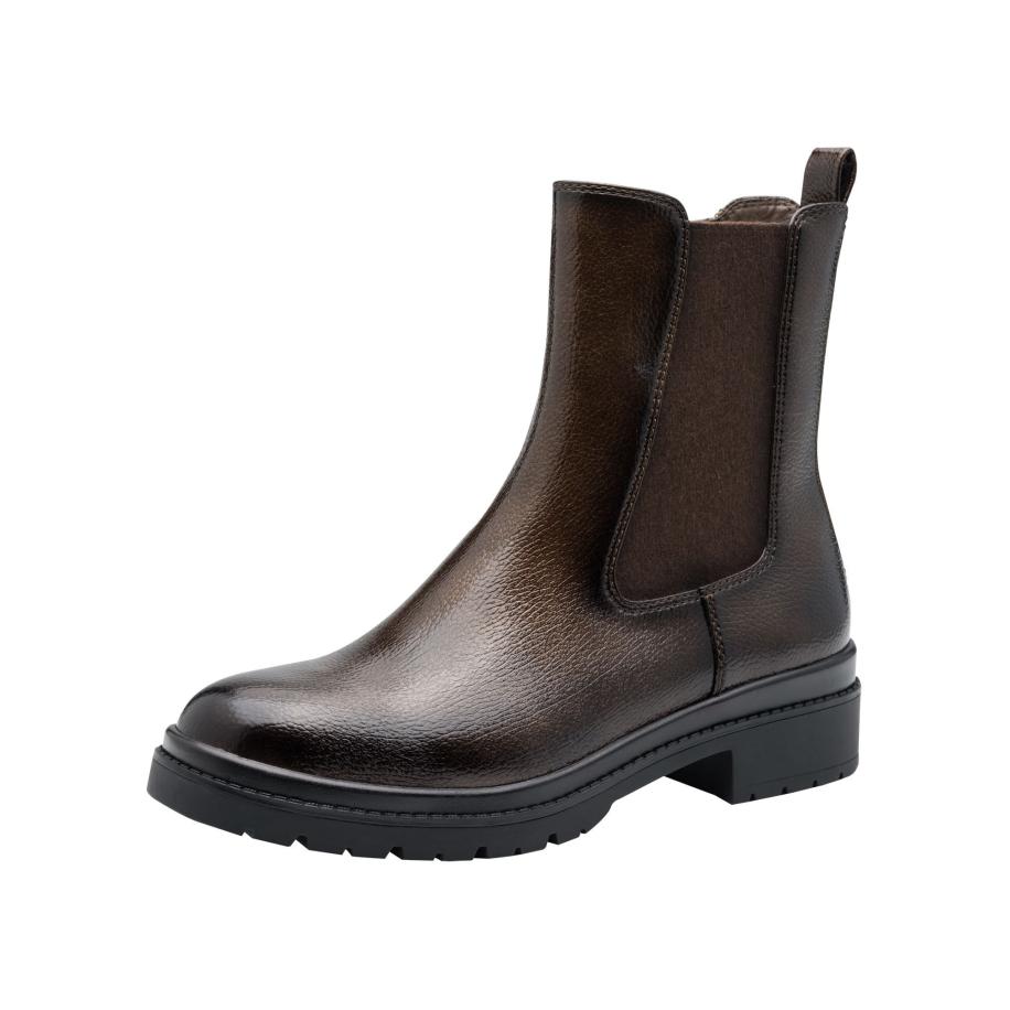 Tamaris Chelsea boots donkerbruin Bruin