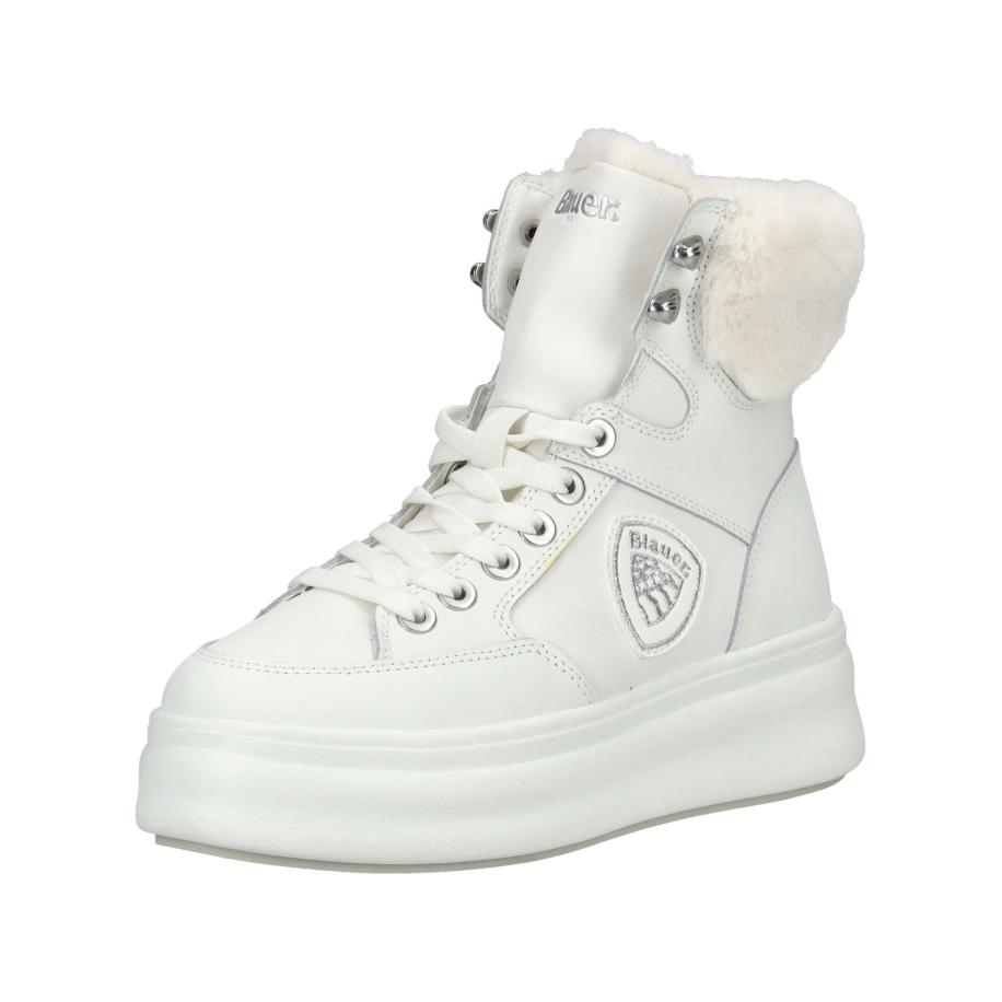 Blauer.USA Blauer.USA Veterlaarsjes wit -