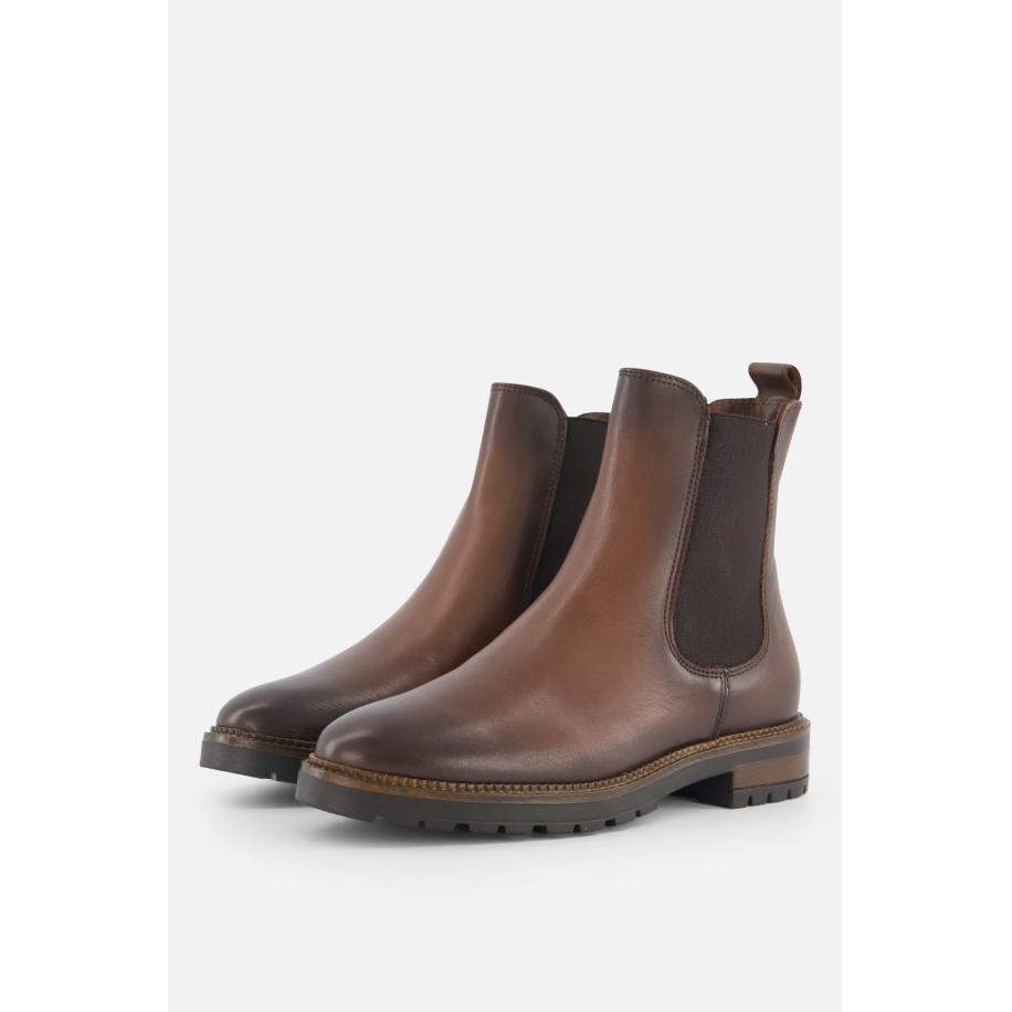 Linea Zeta Chelsea boots cognac Leer Bruin