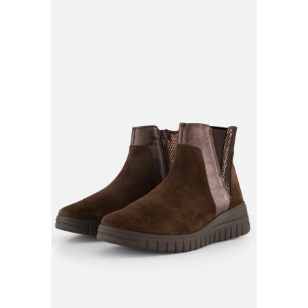Feyn Enkellaarsjes bruin Suede