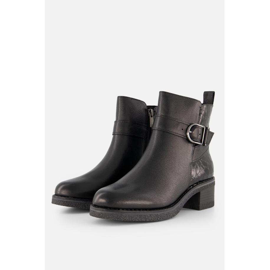 Marco Tozzi Enkellaarsjes zwart Synthetisch Zwart