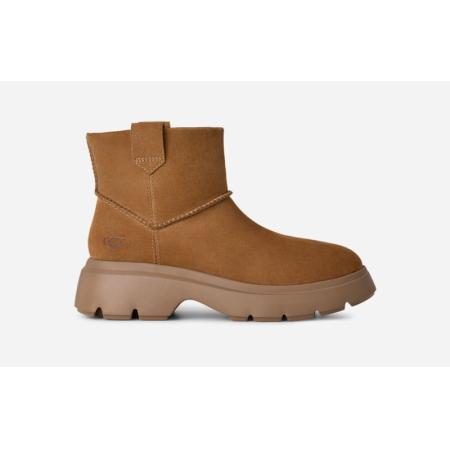 UGG® Classic Calimuze Mini Pull On Boot in Brown, Maat 39, Suede