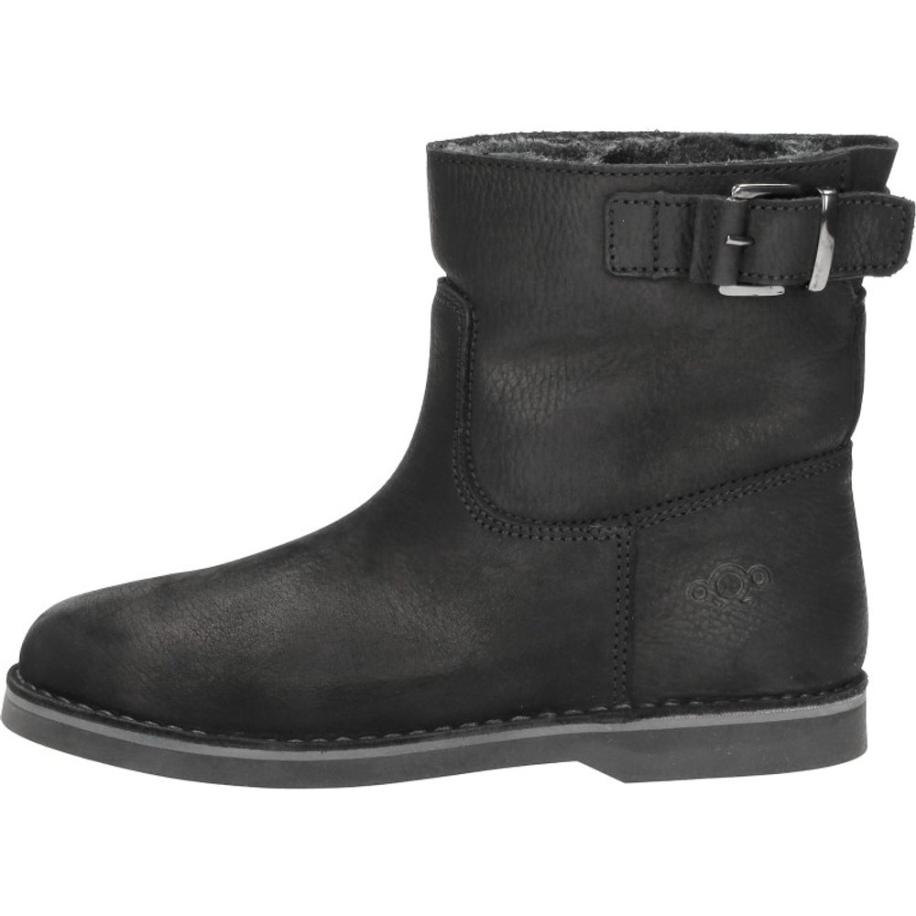 Aqa - Enkellaarsjes Plat Zwart