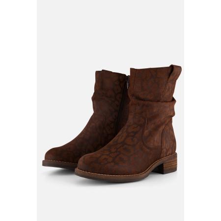 Cellini Plooi Enkellaarsjes bruin Suede
