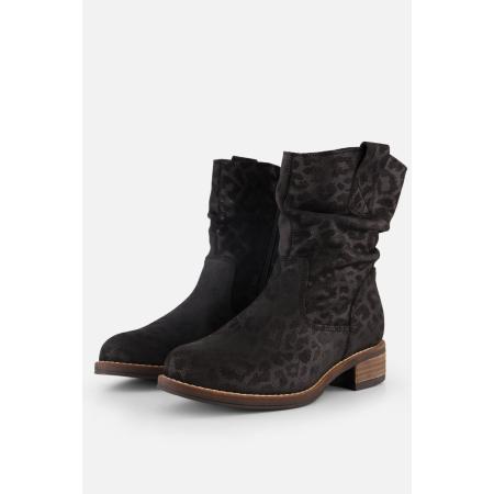 Cellini Plooi Enkellaarsjes zwart Leer