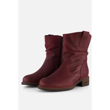 Cellini Plooi Enkellaarsjes rood Nubuck