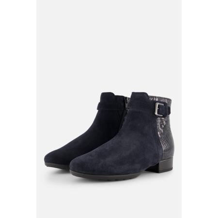Gabor Enkellaarsjes blauw Suede