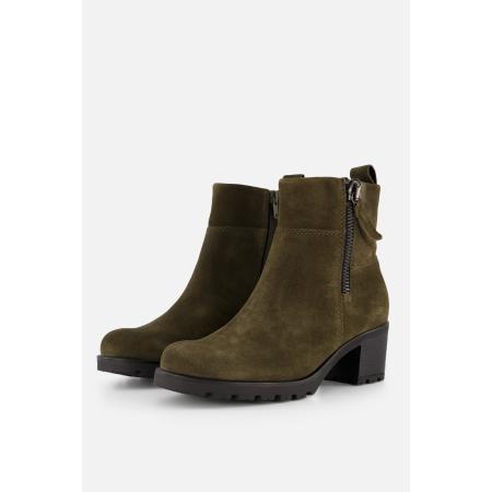 Gabor Enkellaarsjes groen Suede