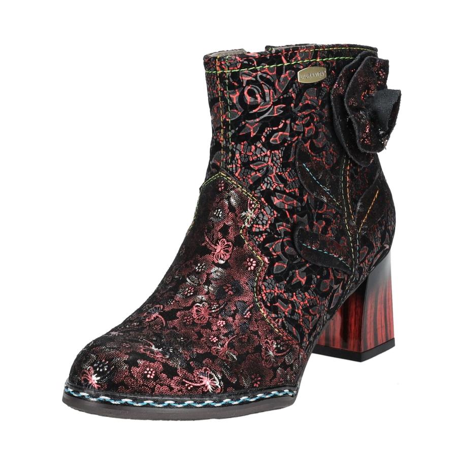 Laura Vita Laura Vita Enkellaarsjes rood / zwart / zilver -