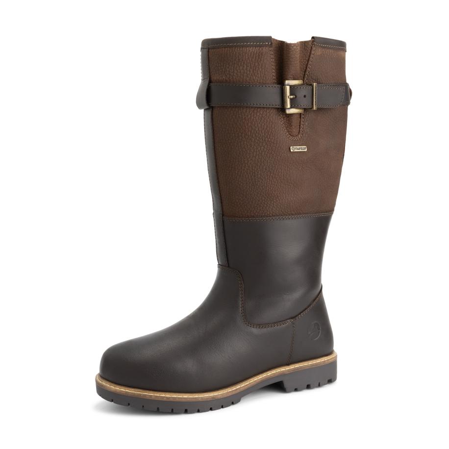 Travelin Travelin Boots donkerbruin / goud -