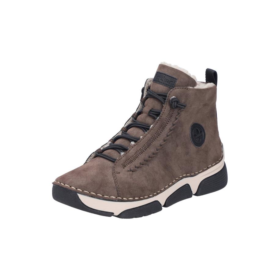 Rieker Rieker Veterlaarsjes bruin / zwart -