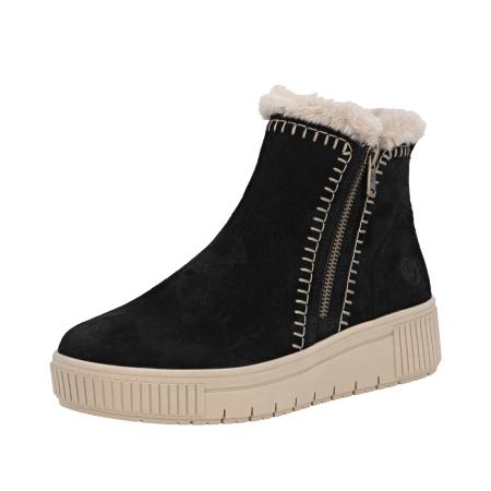 Remonte REMONTE Enkellaarsjes zwart