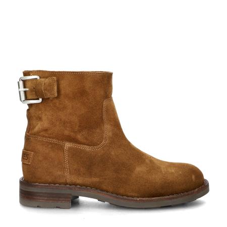 Shabbies Amsterdam Alyd Suede rits- & gesloten boots Bruin 462318