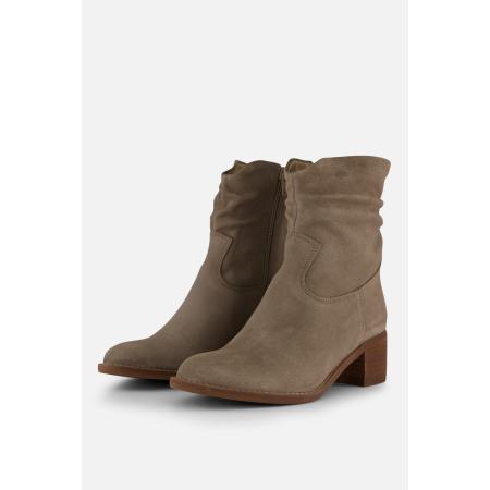 Aqa Plooi Enkellaarsjes grijs Suede
