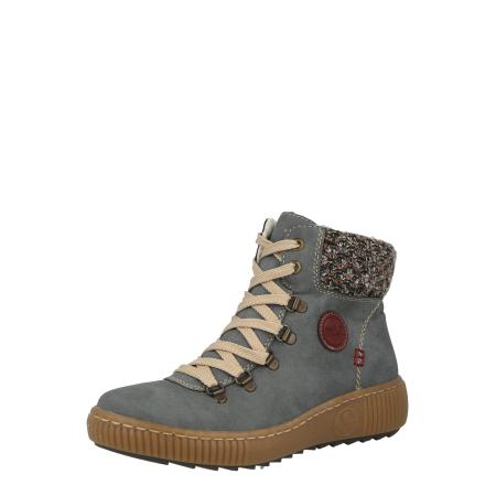 Rieker Rieker Veterlaarsjes beige / duifblauw / kastanjebruin / wit