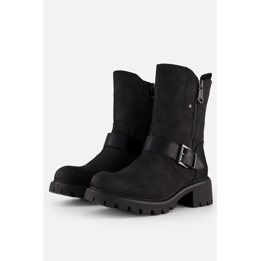 Supercracks Biker boots zwart Pu Zwart