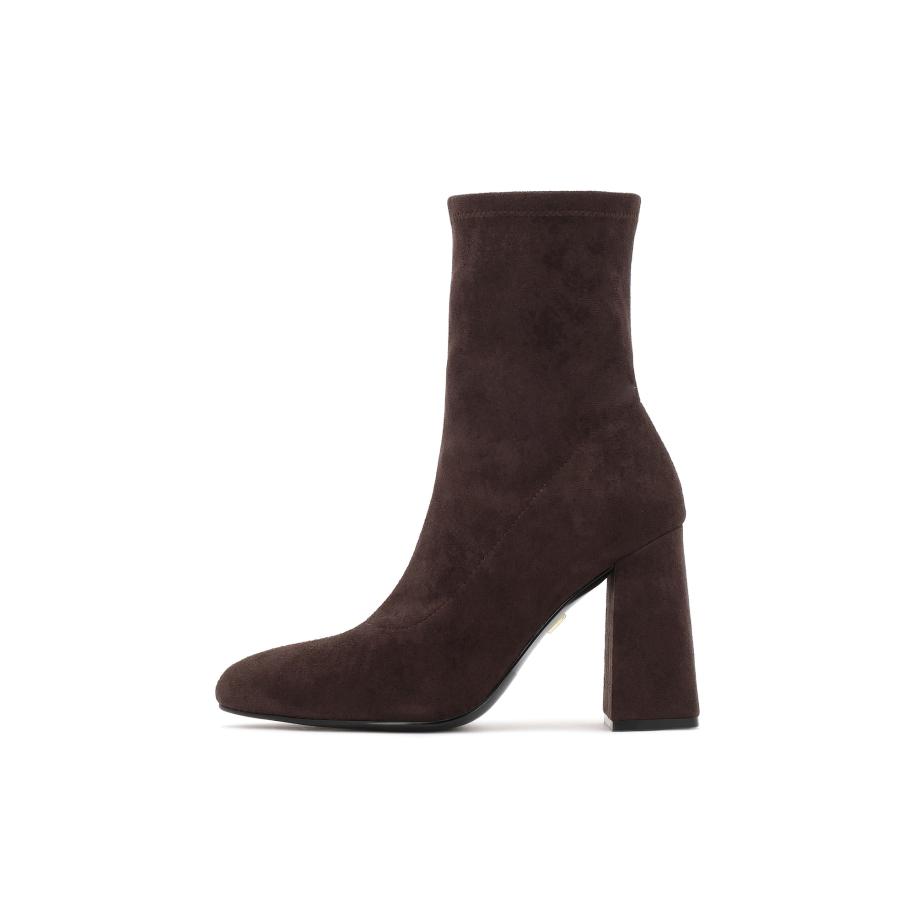 Kazar Enkellaarsjes chocoladebruin Bruin