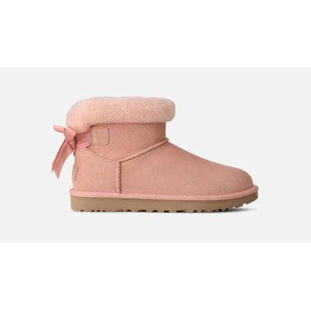 UGG® Mini Bailey Mixed Bow in Beige Blush, Maat 36, Suede