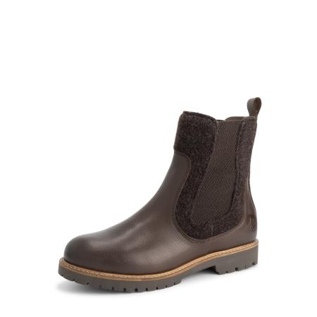Travelin Travelin Chelsea boots Okstindal donkerbruin