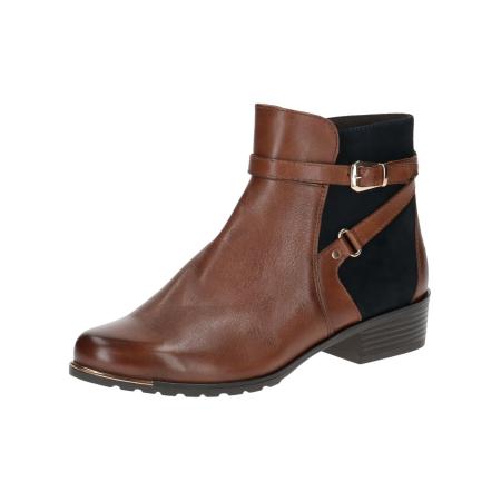 Caprice CAPRICE Enkellaarsjes donkerbruin / zwart