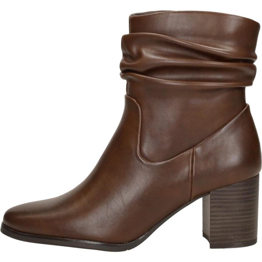 Marco Tozzi - Enkellaarsjes Hak Bruin