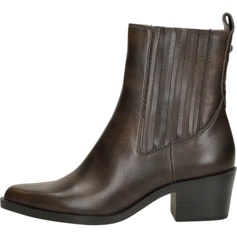 Tamaris - Enkellaarsjes Hak Bruin