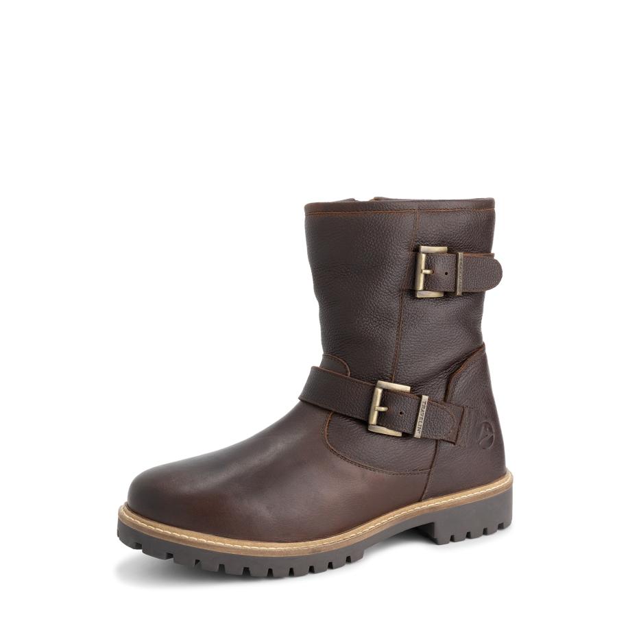 Travelin Travelin Boots Skelde donkerbruin / goud -