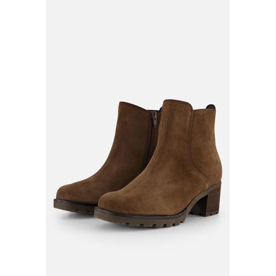 Gabor Enkellaarsjes bruin Suede Bruin