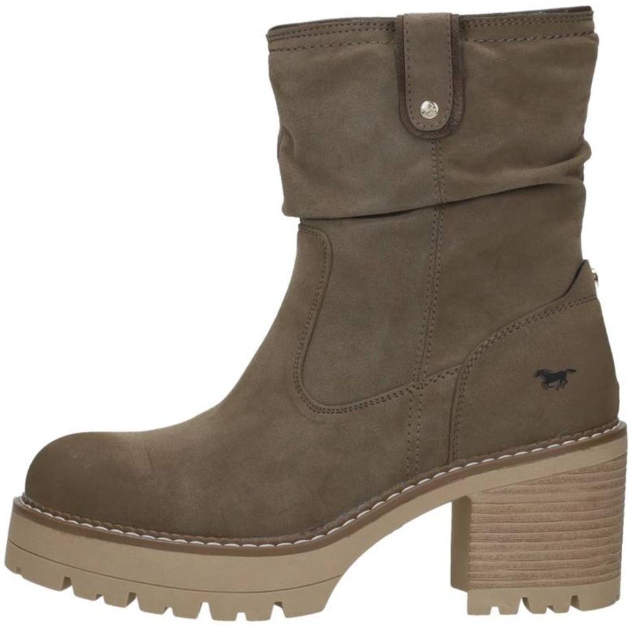 Mustang - Enkellaarsjes Hak Bruin