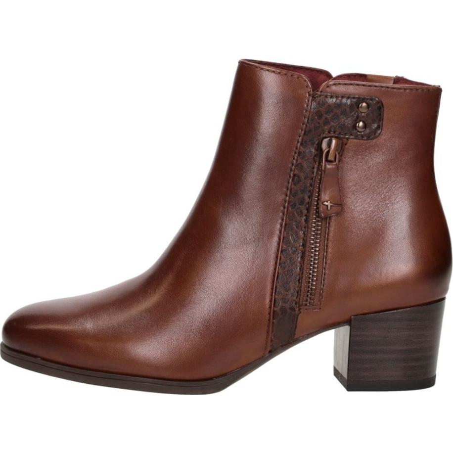 Tamaris - Enkellaarsjes Hak Bruin