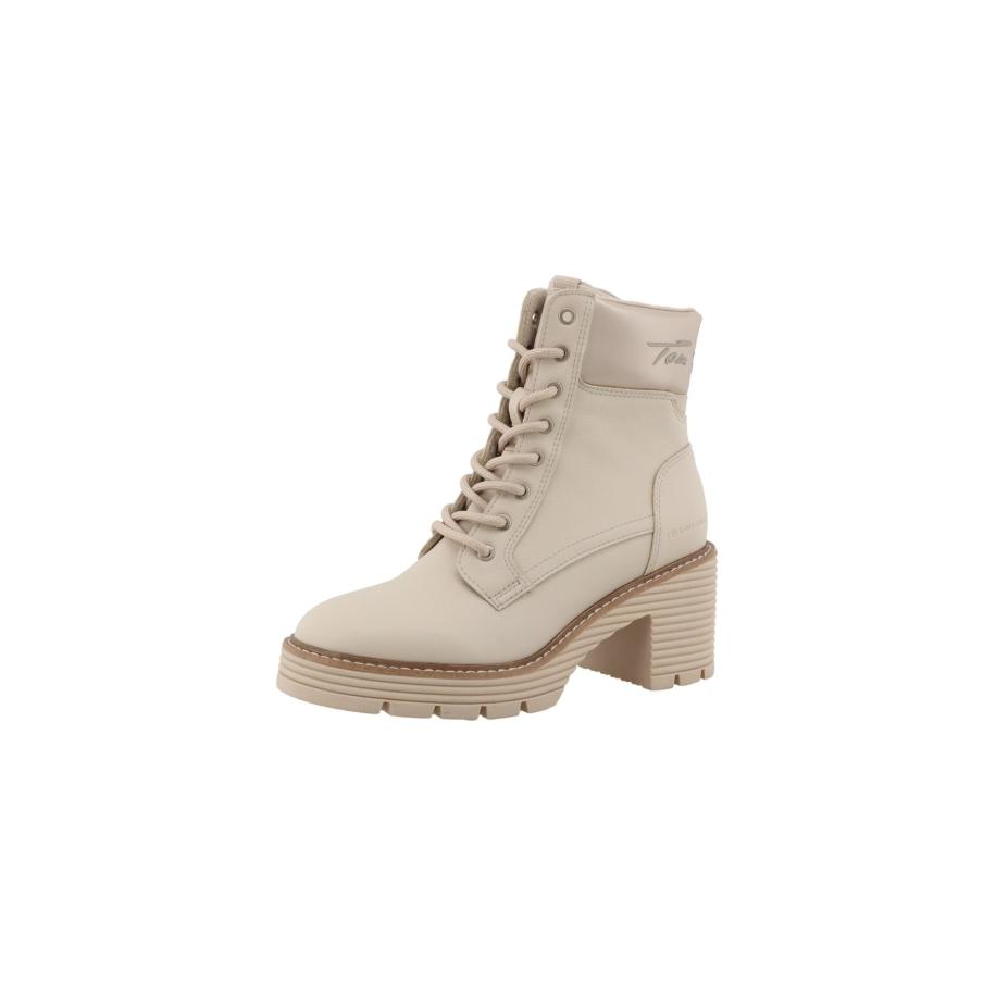 TOM TAILOR Veterlaarsjes ecru Bruin