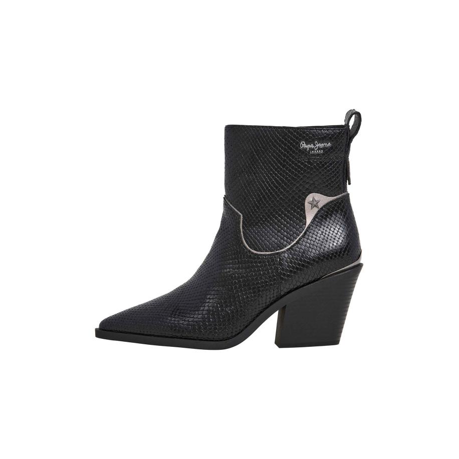 Pepe Jeans Pepe Jeans Enkellaarsje GINA SNAKE W zwart -