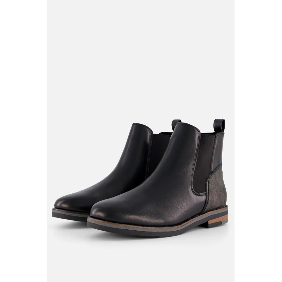Marco Tozzi Chelsea boots zwart Synthetisch Zwart