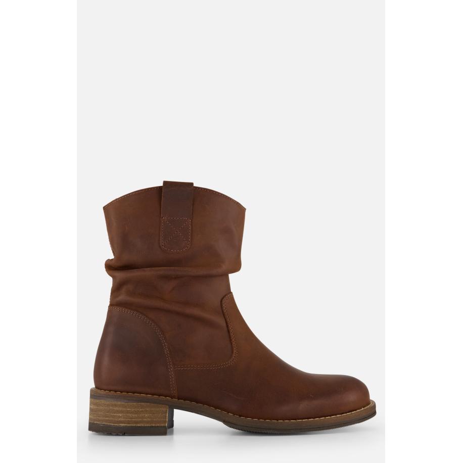 Cellini Plooi Enkellaarsjes bruin Nubuck Bruin