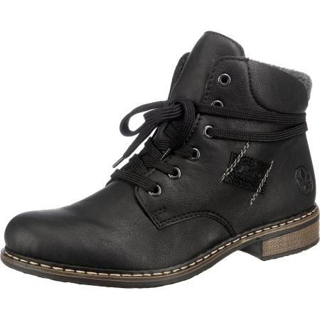 Rieker Rieker Veterlaarsjes zwart