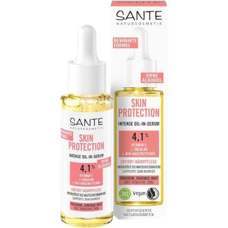 Sante Naturkosmetik Gezichtsverzorging Skin Protection Intense Serum Hydraterend serum Dames 30 ml