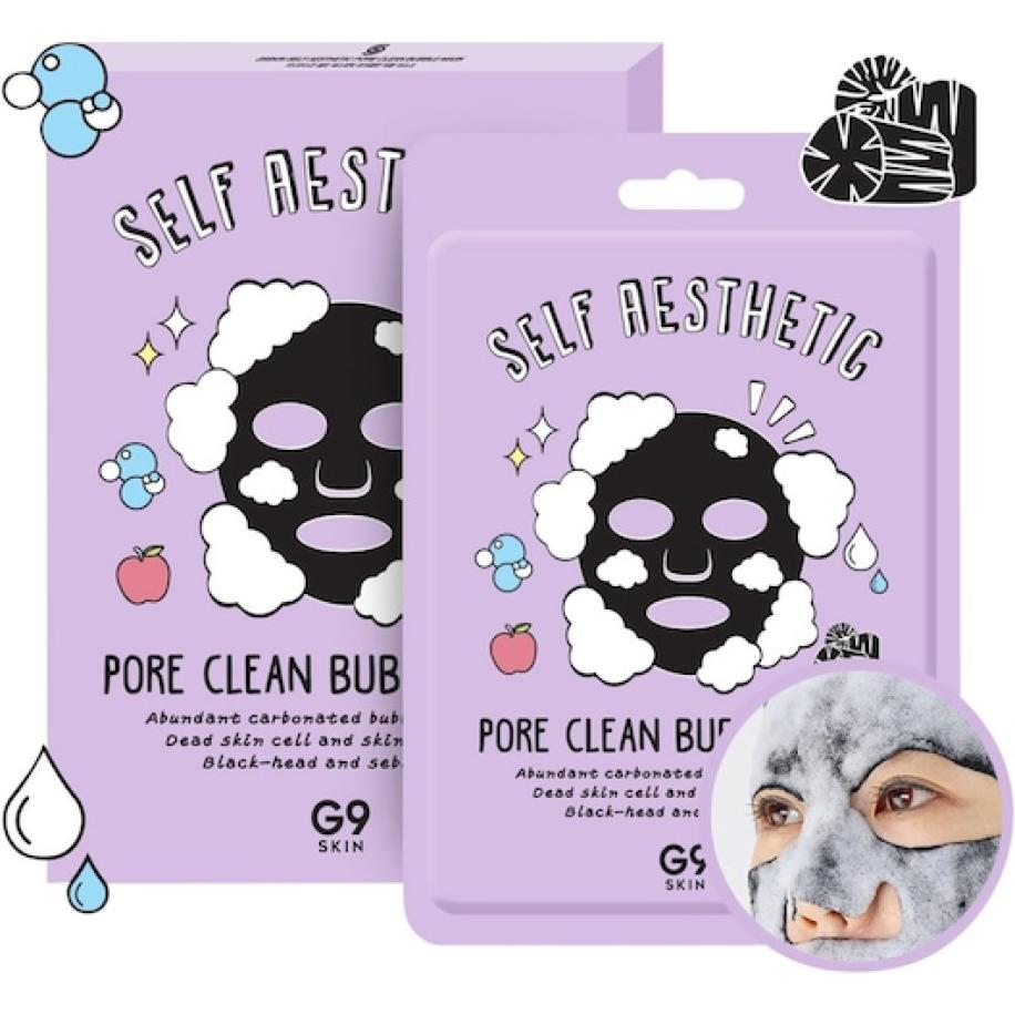 G9 Skin Reiniging & Maskers Self Estetic Pore Clean Bubbelmasker Sheet maskers Dames 23 ml