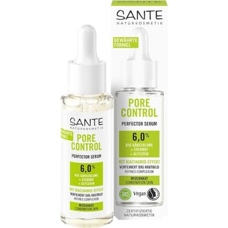 Sante Naturkosmetik Gezichtsverzorging Pore Control Skin Perfector Serum Hydraterend serum Dames 30 ml