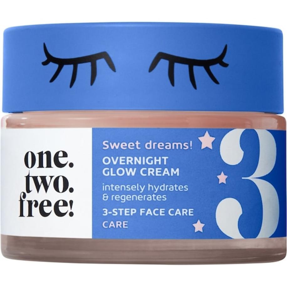 One.two.free! Gezichtsverzorging Overnight Glow Cream Nachtcrème Dames 50 ml