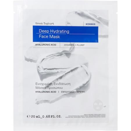 Korres Greek Yoghurt Intens hydraterend bladmasker Sheet maskers Dames 20 ml