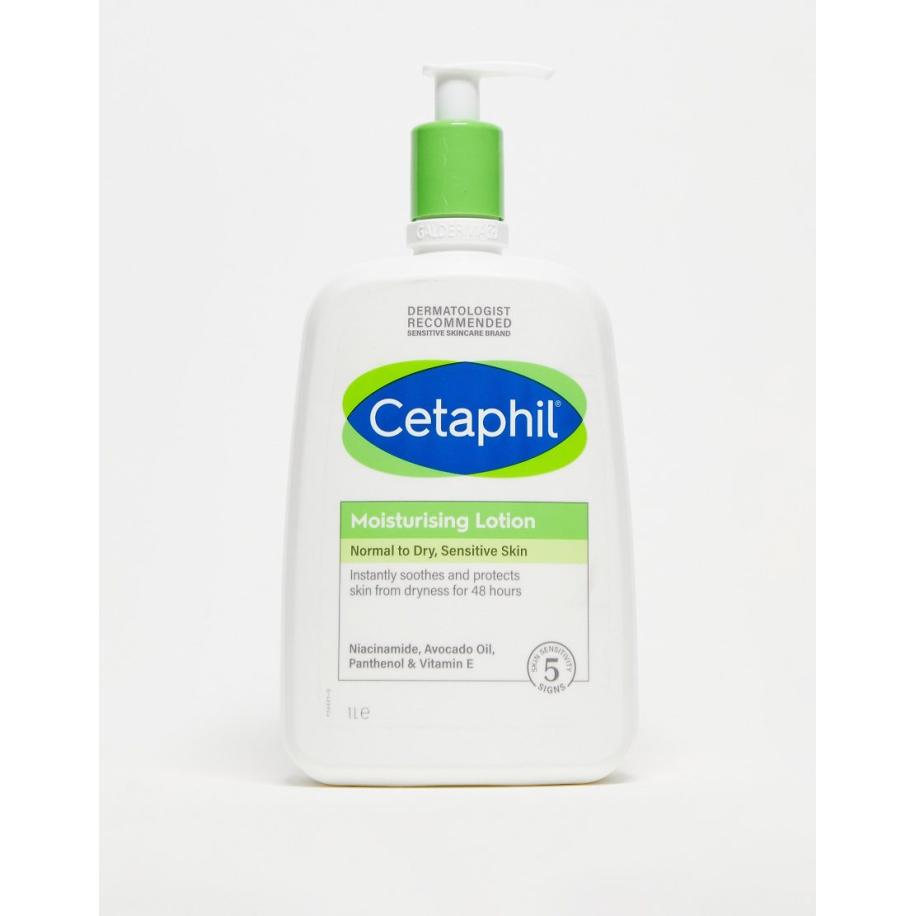 Cetaphil Moisturising Lotion voor gezicht en lichaam, voor normale tot droge, gevoelige huid, 1 l-Geen kleur