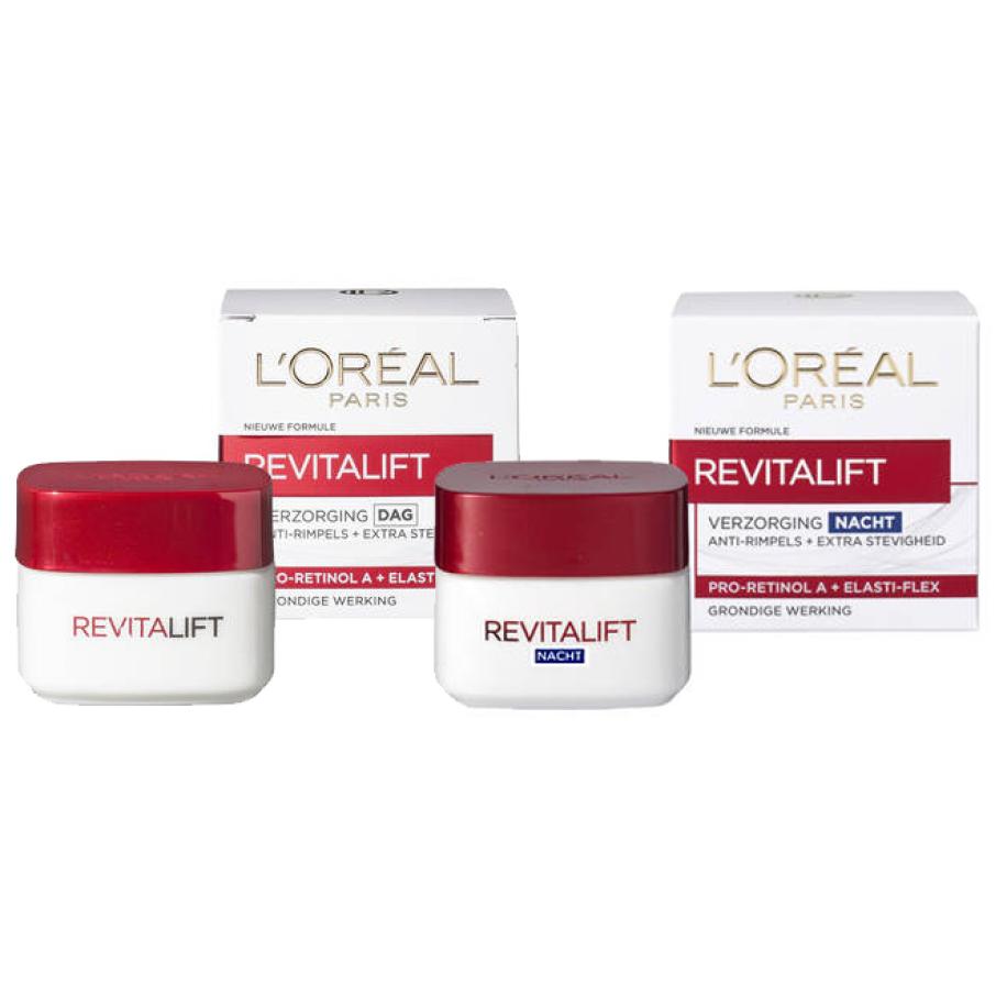 L&apos;Oréal Paris Revitalift Dagcreme 50ml + Nachtcreme 50ml